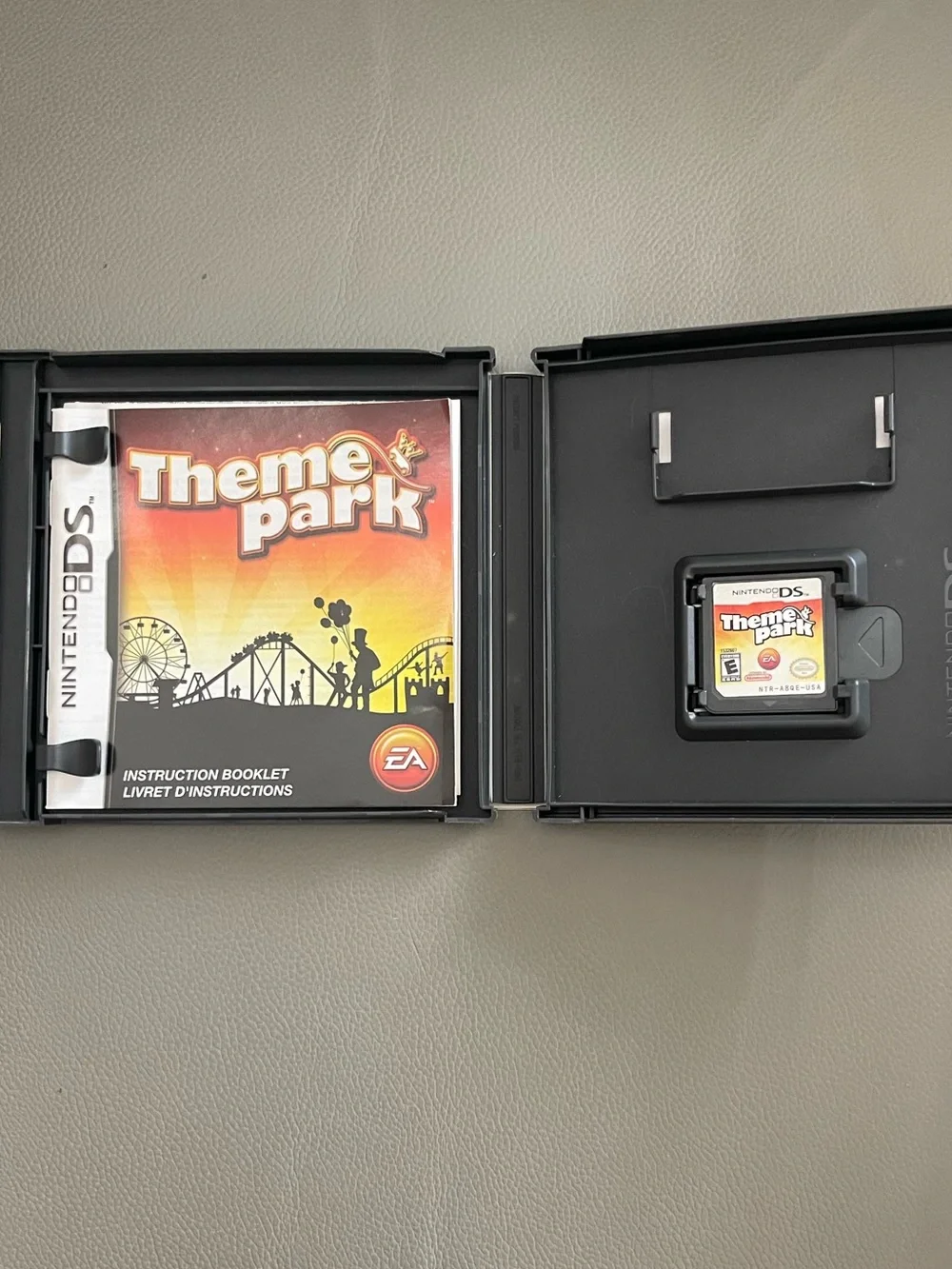 Theme Park Nintendo DS EA Game in Original Case